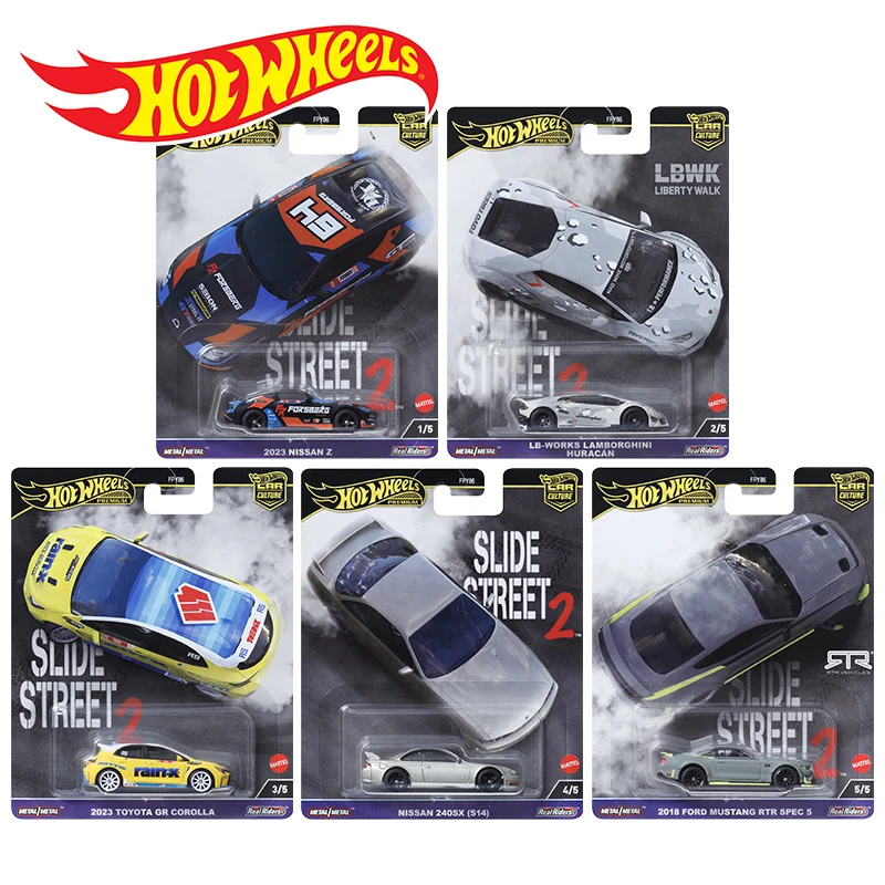 

Mattel Hot Wheels Car Culture FPY86 Slide Street 2 | Коллекция моделей Mix 2 2024, литые под давлением 1:64 Металлический Игрушечный Автомобиль Gift