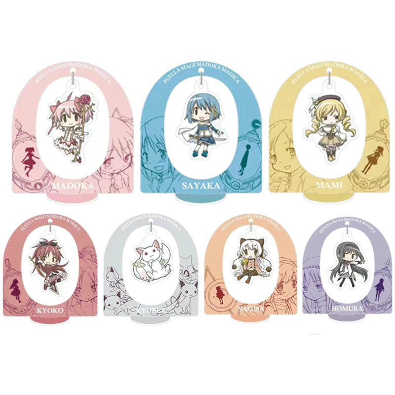 Puella magi madoka magica kaname madoka figura suporte acrílico modelo anime decoração de mesa sinal em pé ornamentos coleção brinquedo presente