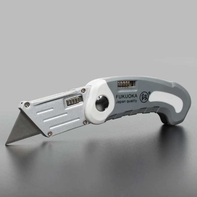 Folding Sure-Grip Lock Back Utility Knife w/ Single Disposable Blade Included