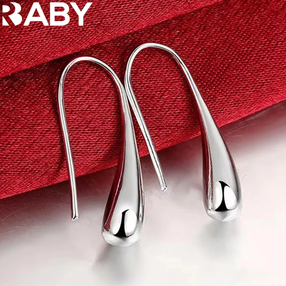 

925 Sterling Silver charm Water droplets Earrings for women Luxury Fashion Party Wedding Accessories Jewelry Christmas Gifts