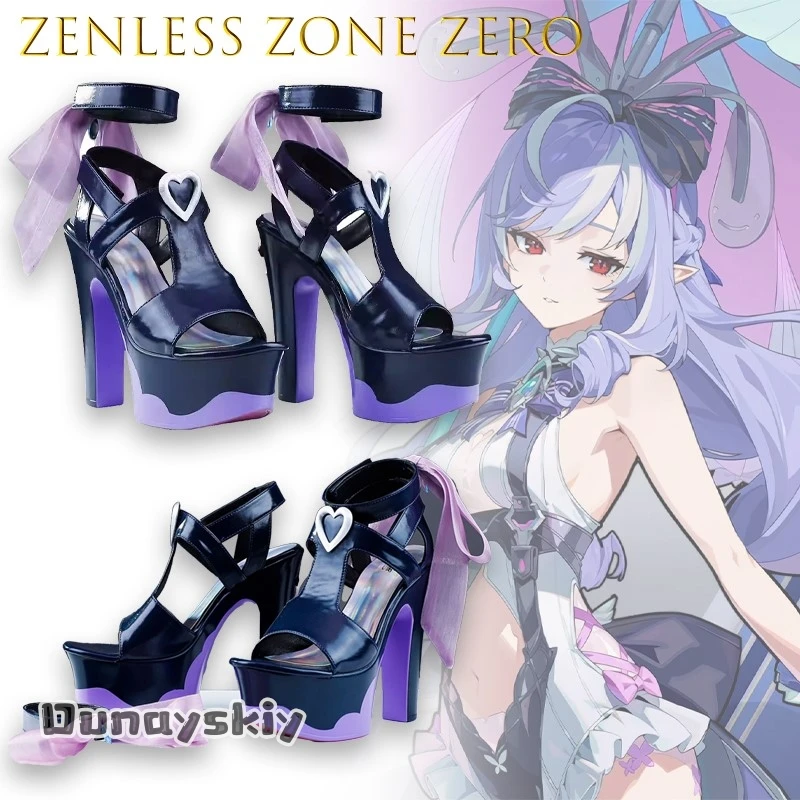 AZenless Zone Zero Vivian Элегантные туфли на высоком каблуке в стиле аниме для косплея для женщин Косплей Хэллоуин {Dream ZS} Ботинки Аниме Обувь Custome