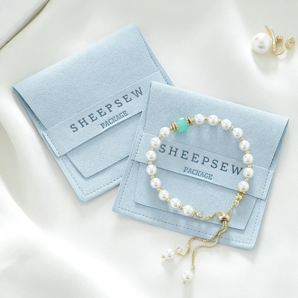 

50 Bulk Microfiber Jewelry Small Gift Bags Custom Logo Size Makeup Pouch Wedding Candy Favor Bulk Christmas Decoration Business