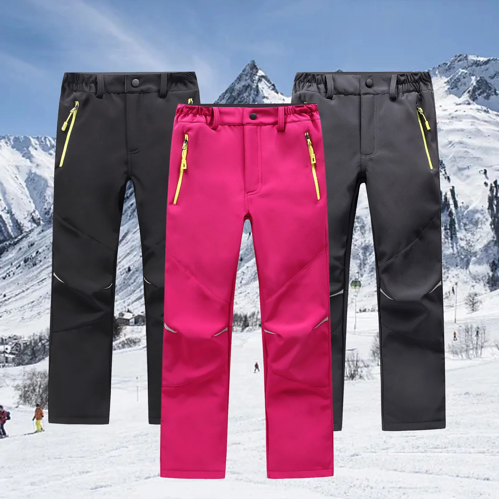 

NEW Autumn spring Children Warm girls leggings Trousers Kids Boy 10 12 years Winter windproof waterproof Sport Pants sweatpants