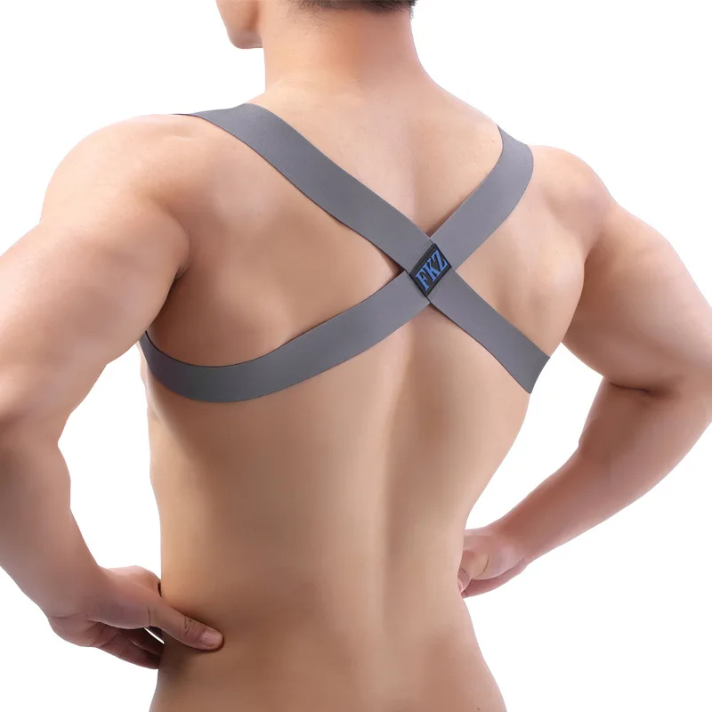 Men X-Shape Back Elastic Shoulder Chest Muscle Harness Belt Costume Strap Sexy Clubwear Pole Dance Harness Belts