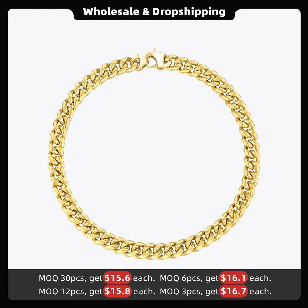 ENFASHION Punk Wide Chain Necklace For Women Gold Color Vintage Necklaces Stainless Steel Choker Fashion Jewelry Collier P203187