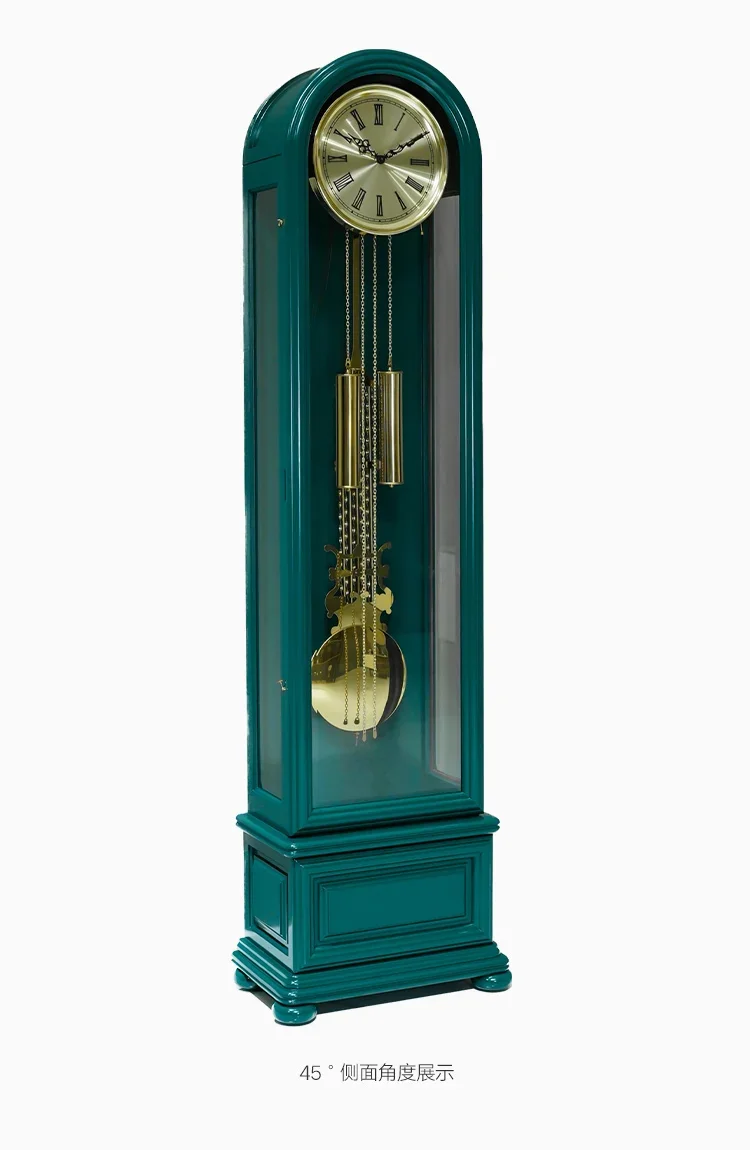 Grandfather Clock Living Room Light Luxury Vertical Solid Wood Pendulum Clock Mechanical Retro