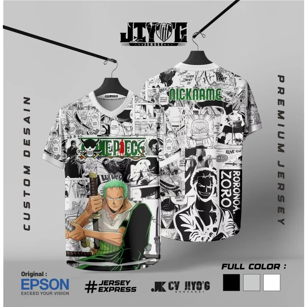 Camiseta de fútbol con gráfico de anime de una pieza, camiseta deportiva con estampado 3d de secado rápido para hombre, ropa para niños, camiseta Y2k para mujer 2026