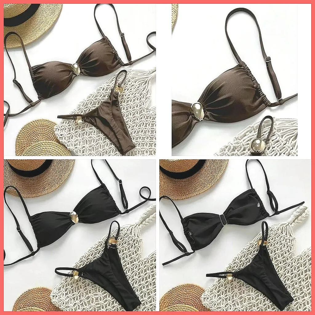 

Sexy Brazilian Bikini Set 2026 Women's Swimwear Two Pieces High Waisted Bathing Suit (72 characters)