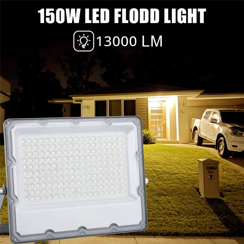 

【Home-Accessories】LED Flood Light 150W IP65 Waterproof High Power LED Spotlight For Garden Street Wall