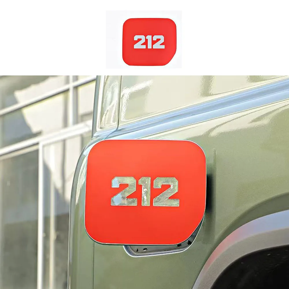 For BAIC 212 T01 2024 - 2026 Fuel Tank Cap Sticker Modification Aluminum Alloy Fuel Tank Cap Decorative Accessories