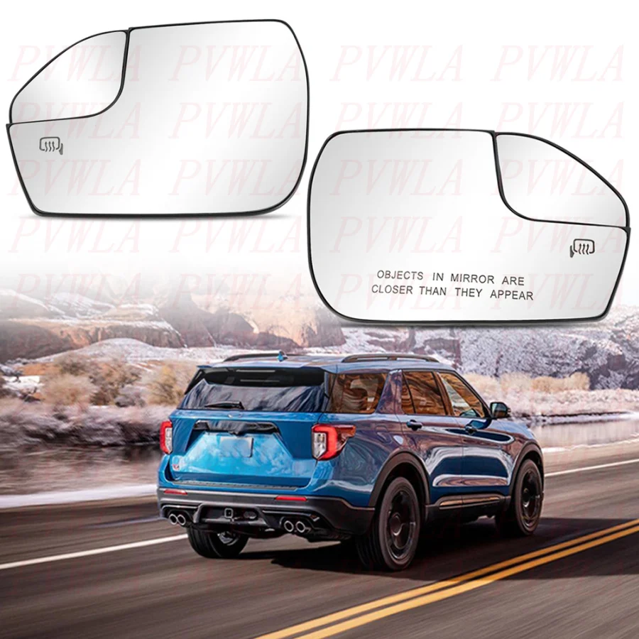 Reversing Lens For Ford Explorer 2020 2021 2023 2024 Rear-view Mirror Glass With Heating Car Accessories LB5Z17K707M LB5Z17K707L