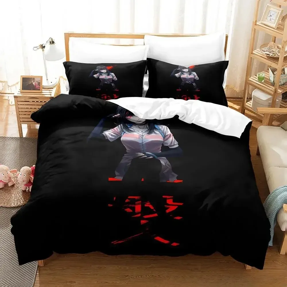 3D Print Anime Akudama Drive Bedding Set,Duvet Cover Comforter Bed Set Quilt Cover Pillowcase,King Queen Twin Size Boys Girls