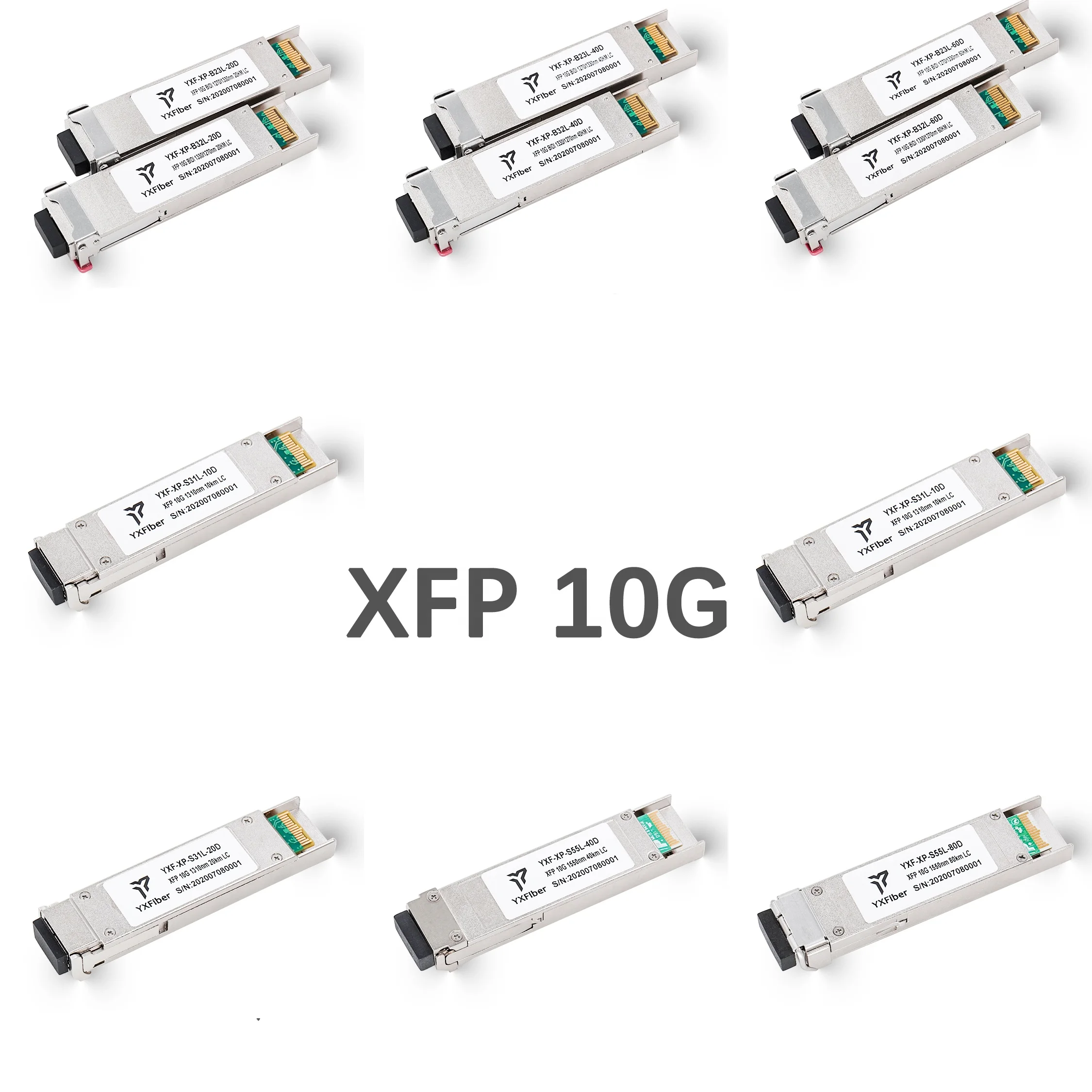 10G XFP 300m 10km 20km 40km 60km 80km 100km LC DDM Optic SFP Module Price 10 Gigabit Plus Compatible Fiber Optical Transceiver