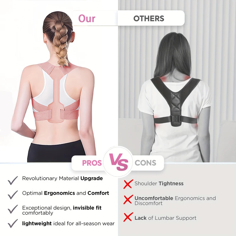 Invisibility Breathable Posture Corrector Belt Adjustable Rectify Posture Back Support Belt Back Neck Brace Posture Training
