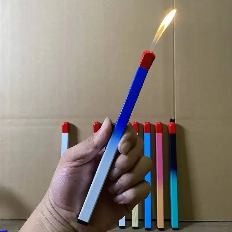Extra Long Glow Matchstick Butane Torch Lighter, Windproof Jet Flame Igniter for Home Aromatherapy Kitchen Daily Use