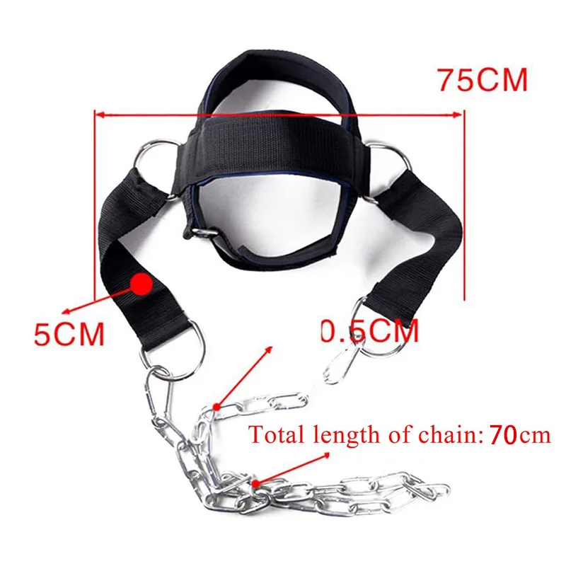 Neck Training Head Harness Weight Bearing Cap Adjustable Neck Builder Belt For Muscle Strengthener Fitness Powerlifting Workout image 4