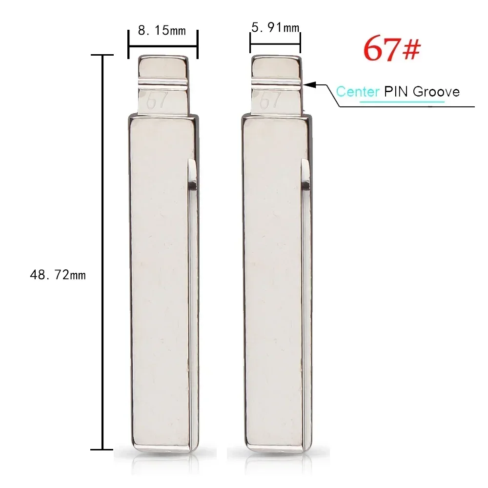 Keyyou Hu92 Hu58 Blade Voor Bmw Voor Mg Fob Vervanging Flip Blade 18 #67 # Voor Kd Remote Key No.67 No.18