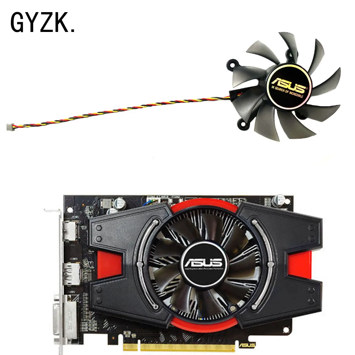 Новый для ASUS GeForce GT720 730 740 620 630 640 HD6570 HD6670 HD6670 HD6750, сменный вентилятор для видеокарты R 128015 БУ FD8015H12D