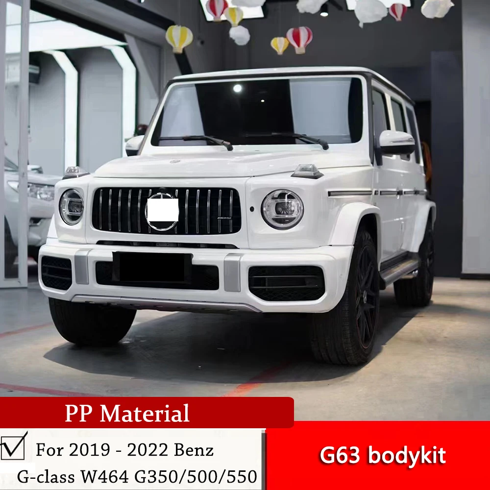 

For 2019 2020 2021 2022 Benz G-class to G63 bodykit the W464 G350/500/550 retrofitting G63 grille and headlight frame by air