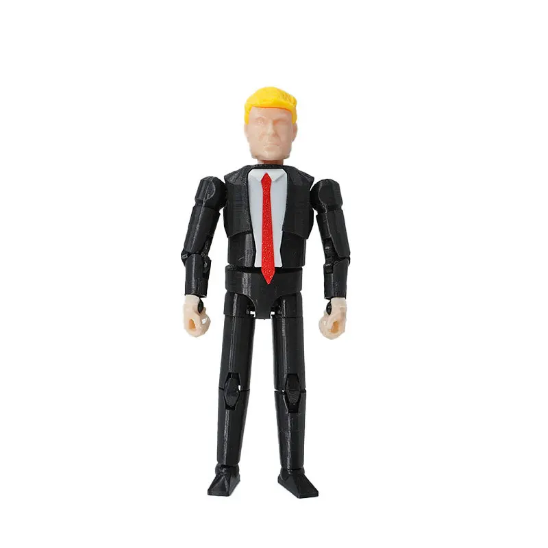 Dummy Black Lucky Doll Toys Mehrere Gelenke Bewegliche 3D-Figuren Dekompressionsrätsel Ornamente Veränderbare Puppen Montagemodelle