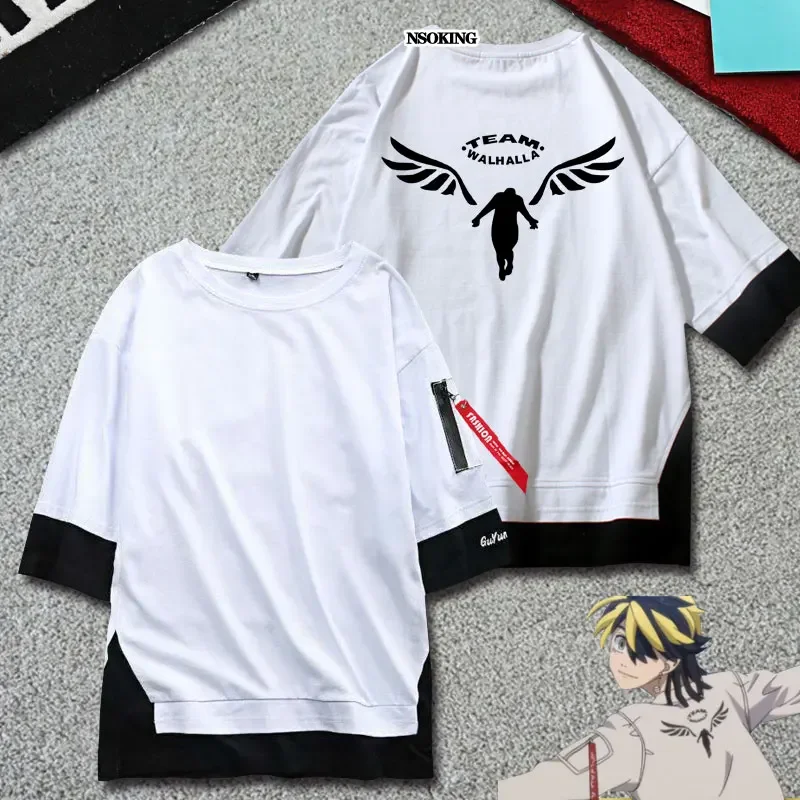 TakAnime Revengers Anime T-Shirt pour hommes et femmes, Manga Team Walhalla, Cosplay Clothes Tee Shirt, Plus Size, Y-Streetwear RZ