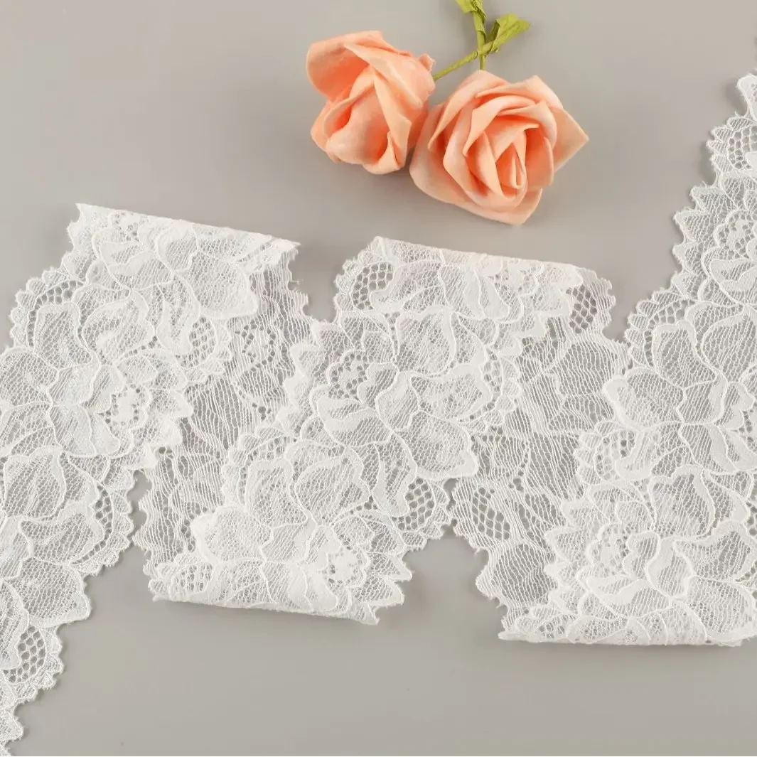 Заводской запас 6 см двухсторонняя эластичная кружевная бейка свадебная кружевная бейка вышивка ткань для одежды