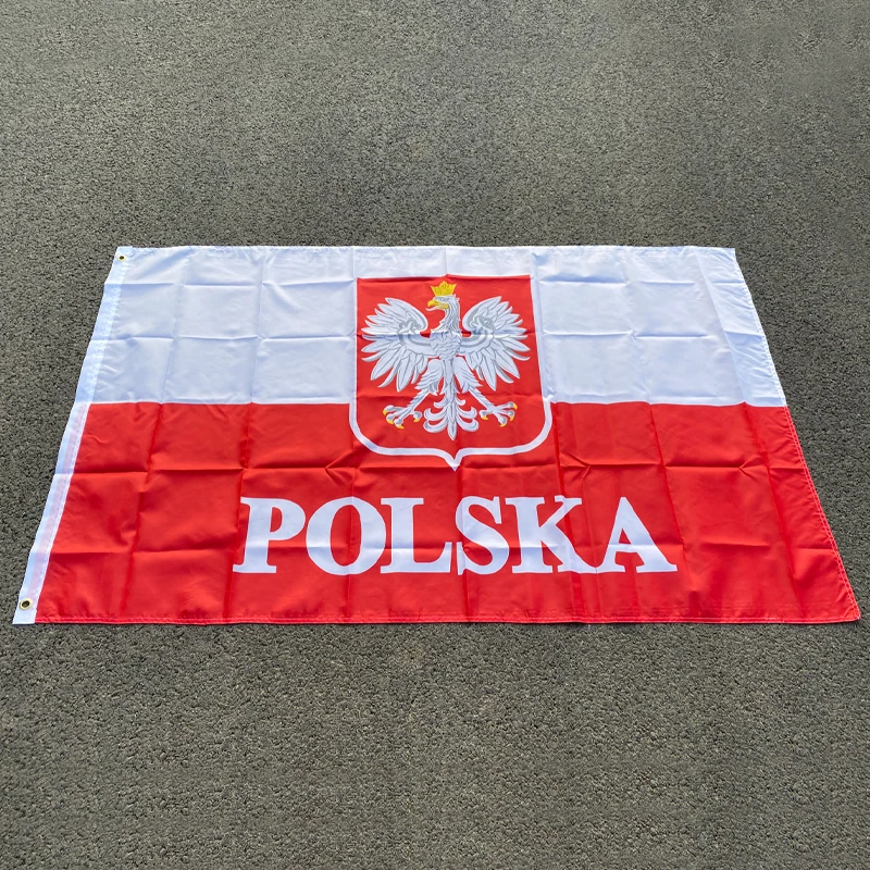 aerlxemrbrae  flag   90*150cm Hanging National flag Poland Home Decoration Poland flag