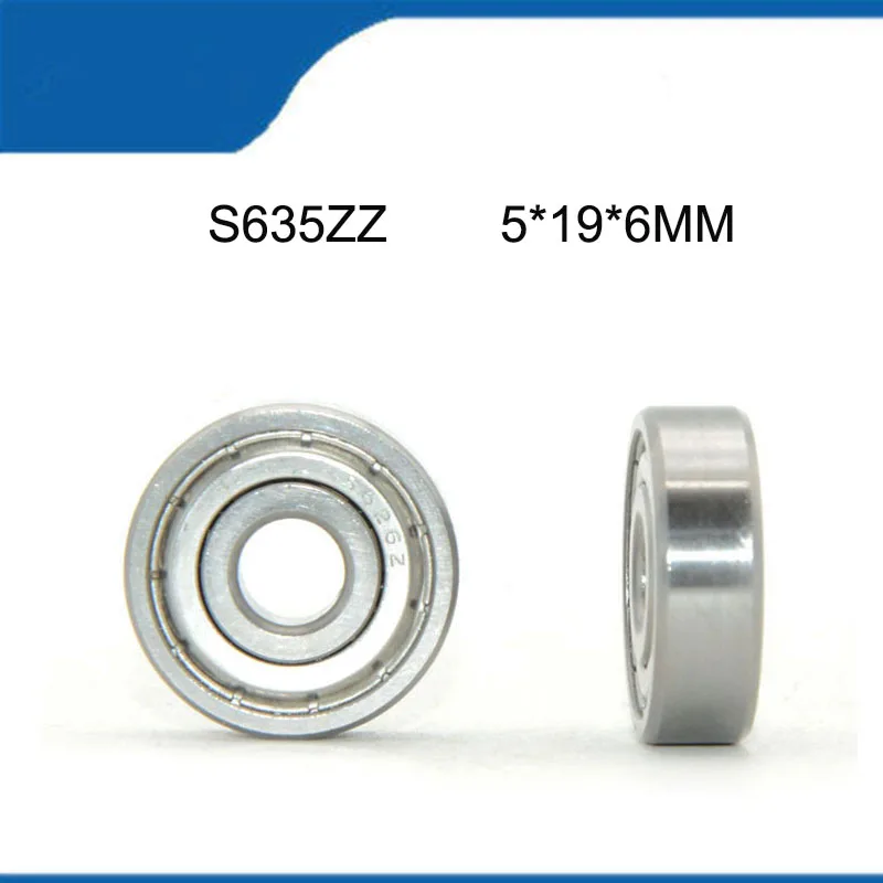 S635ZZ ( 5*19*6 MM) 10PCS Sell Hot High Quality Corrosion Resist Stainless Sealed Deep Groove Ball Bearing Shaft (ABEC-5)