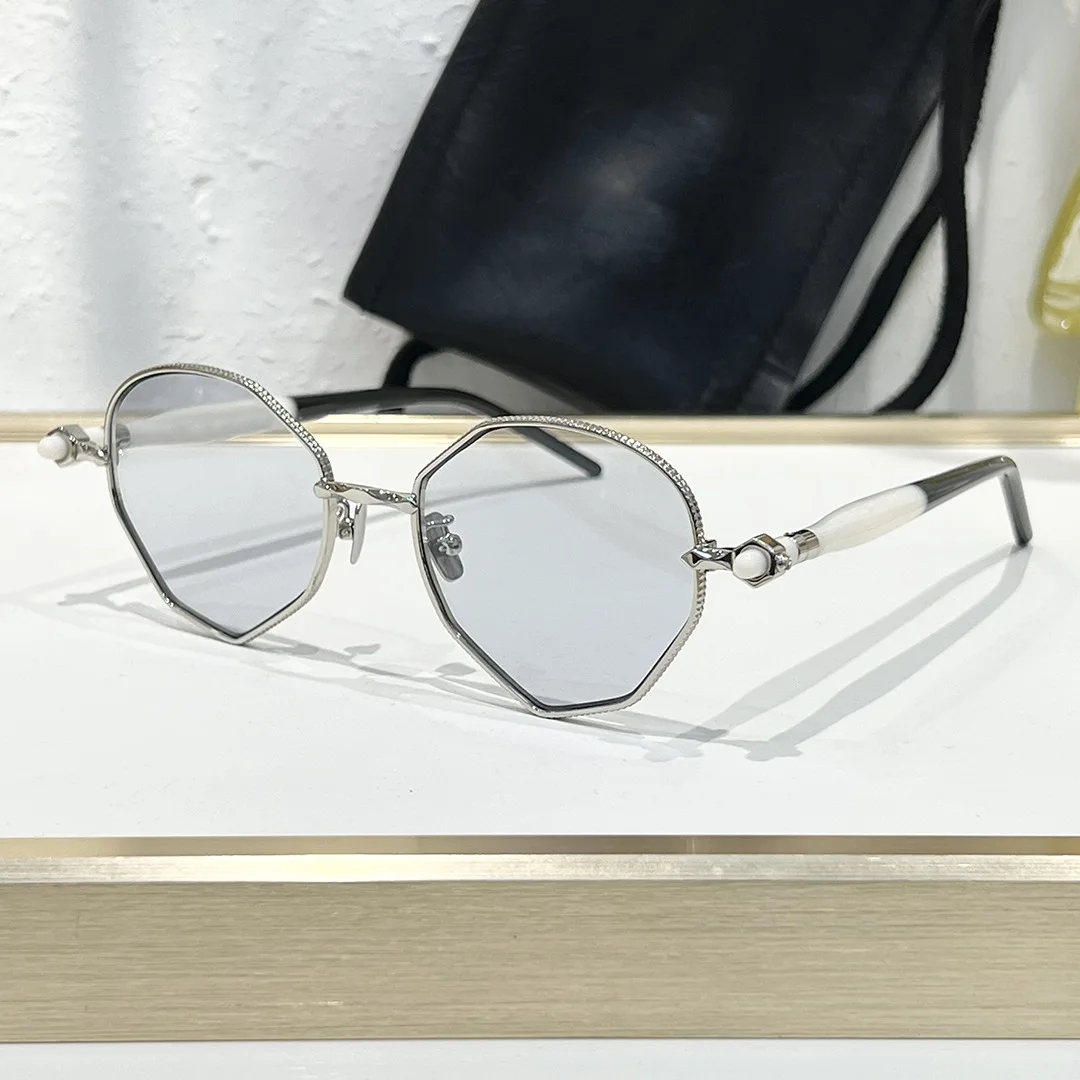 

Retro Octagon Metal Sunglasses Unisex UV400 Protection Luxury Designer Spring Hinge Fashion Streetwear Eyewear With Case