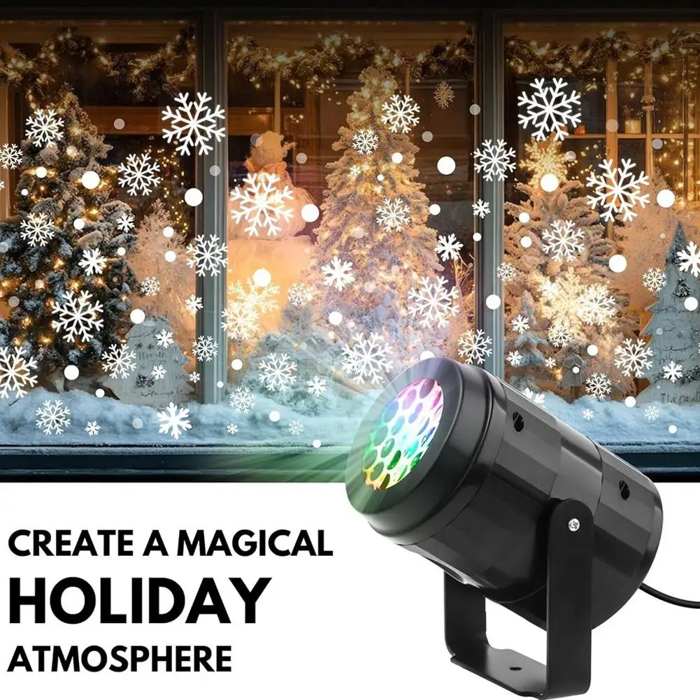 

2025 LED Rotating Dynamic USB Projector Fairy Lights Indoor Lamp for Living Room Home Decor Party New Year Christmas Gifts
