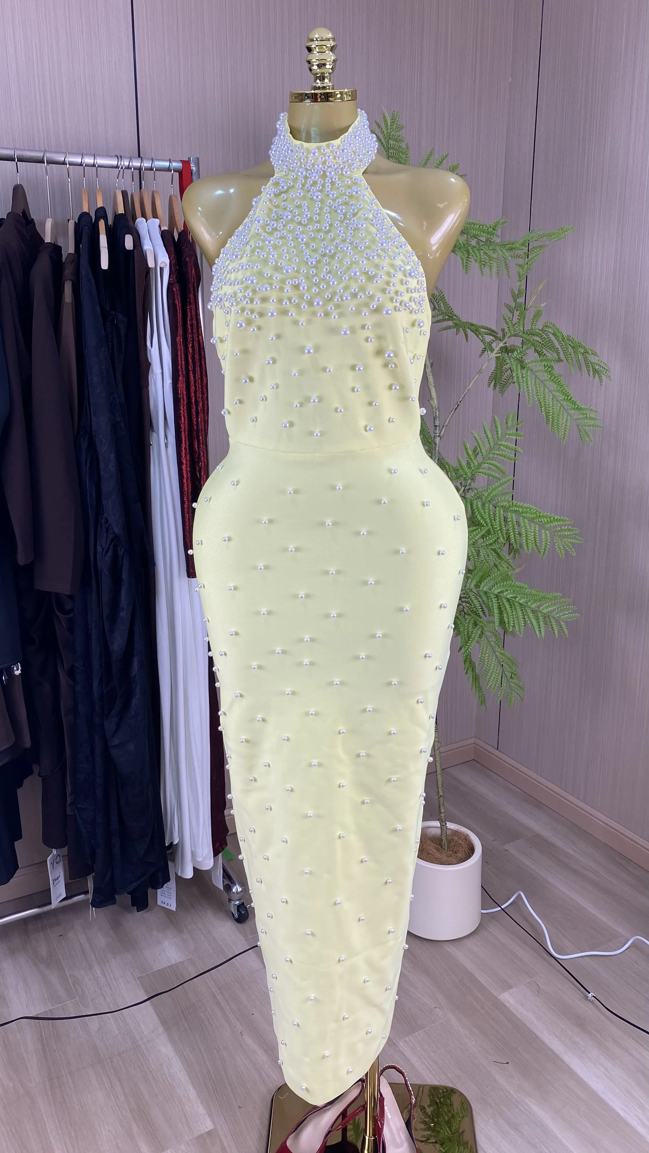 Summer chic backless bodycon evening dress, sexy and sexy, perfect for parties.-GZXX820