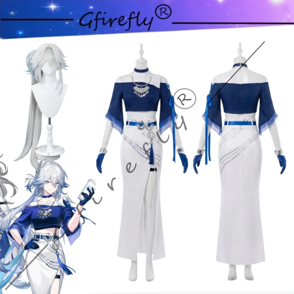

Honkai: Star Rail Yao Guang ChaPanda Co-branded Same Style Cosplay Costume with Gloves Halloween Carnival Party Stage Wear