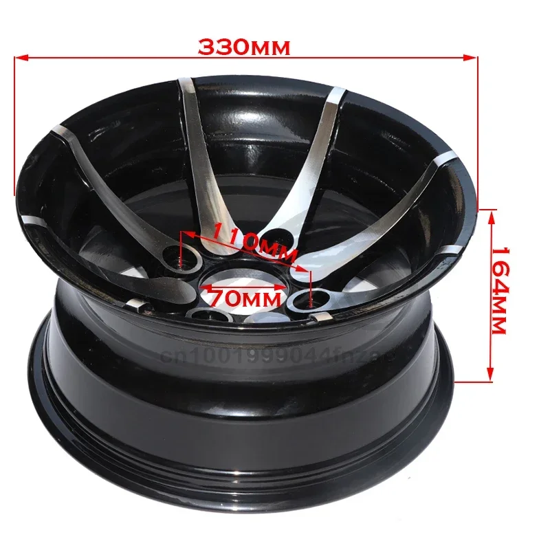 2pcs 12-inch aluminum alloy wheels for four-wheel ATV off-road vehicle sightseeing vehicle all-terrain vehicle front/rear rims