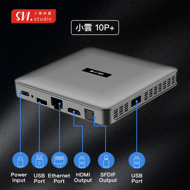 2024 New Arrival SVICLOUD-Android TV Box, Smart AI Voice Remote, Ultra HD, 2.4G, 5.8G WiFi, 4 + 64GB, 10P, Overseas Version