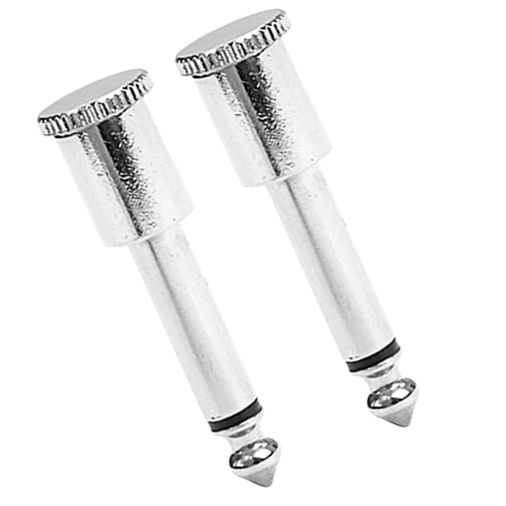 

2pcs 6.35Mm Pedal Connectors Metal Patch Adapters For Electric Guitar Silver Plugs Pedal Board Connector Guitar Accessories