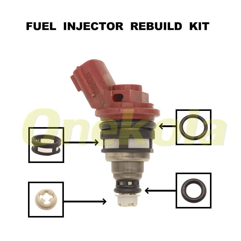 Fuel Injector Seal O-Ring Kit Seals Filters for Nissan Altima Infiniti 3.0L Z32 SR20 Sentra 91-93 16600-53J01 16600-53J03 A46-00