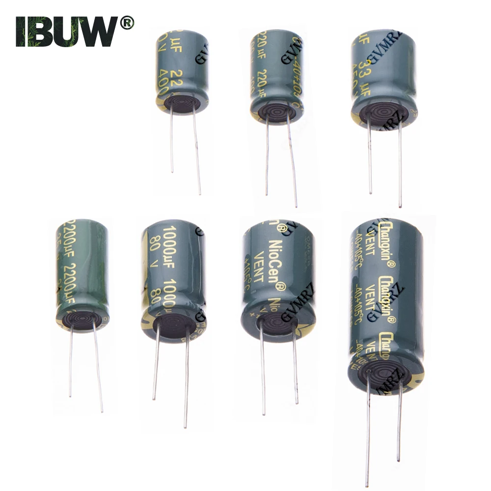 6.3V 10V 16V 25V 35V 50V 63V 100V 160V High Frequency Low ESR Aluminum Capacitor 100UF 220UF 330UF 470UF 680UF 1000UF 1500UF
