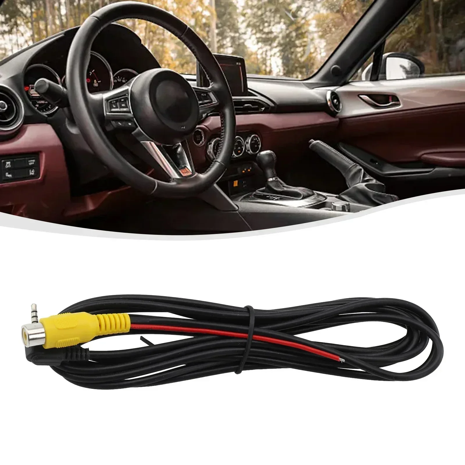 Rearview Camera Connection Cable To 2.5mm AV Converter Cable Car Rear View Reverse Parking Camera To Car DVR