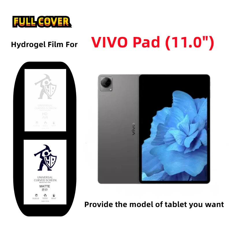 

2pcs Matte Tablets Hydrogel Film For VIVO Pad HD Screen Protector For VIVO Pad 11.0 inches Frosted/Clear Full Cover Protective