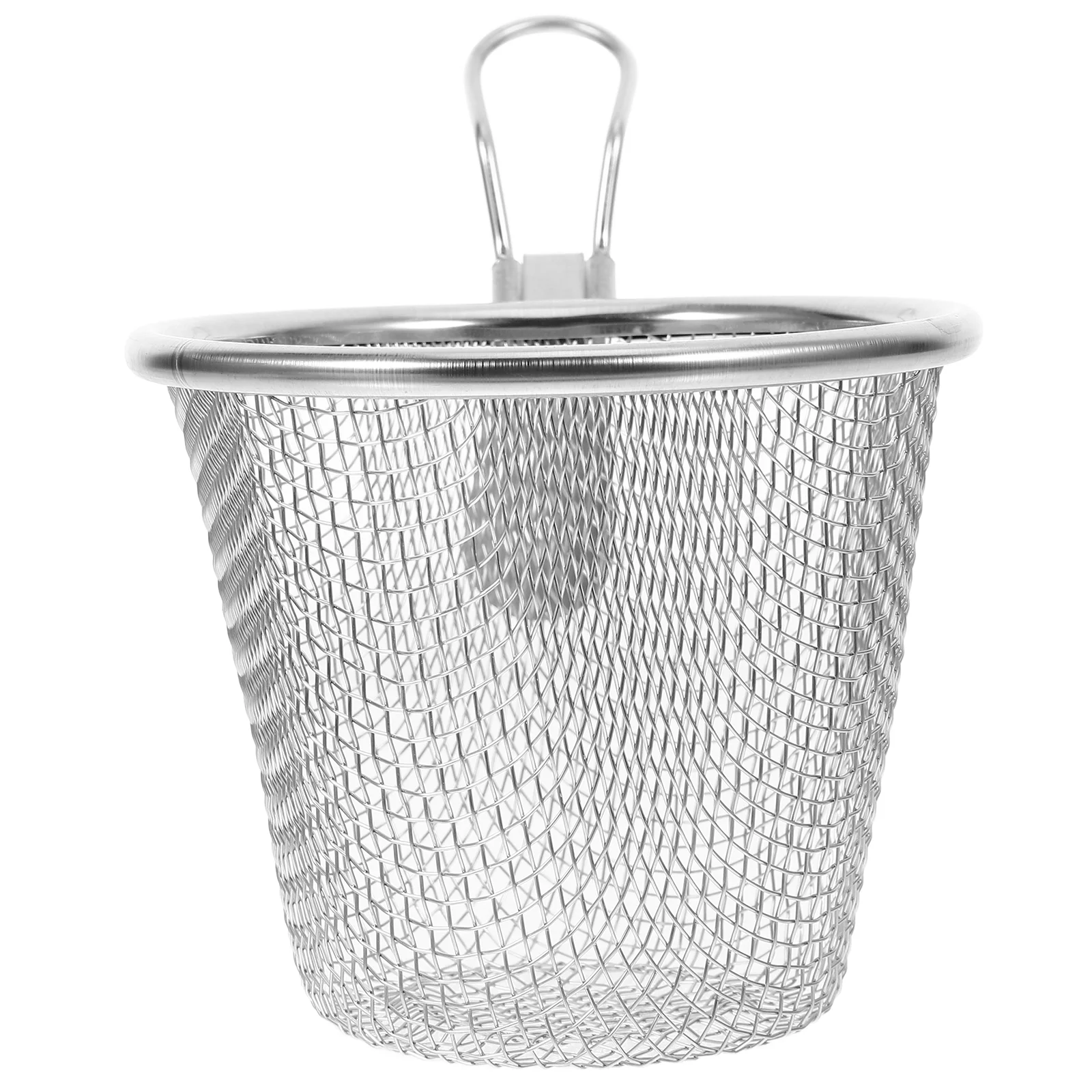 

Laundry Basket with Lid Colander Vegetable Steamer Household Noodle Food Pot Stainless Steel