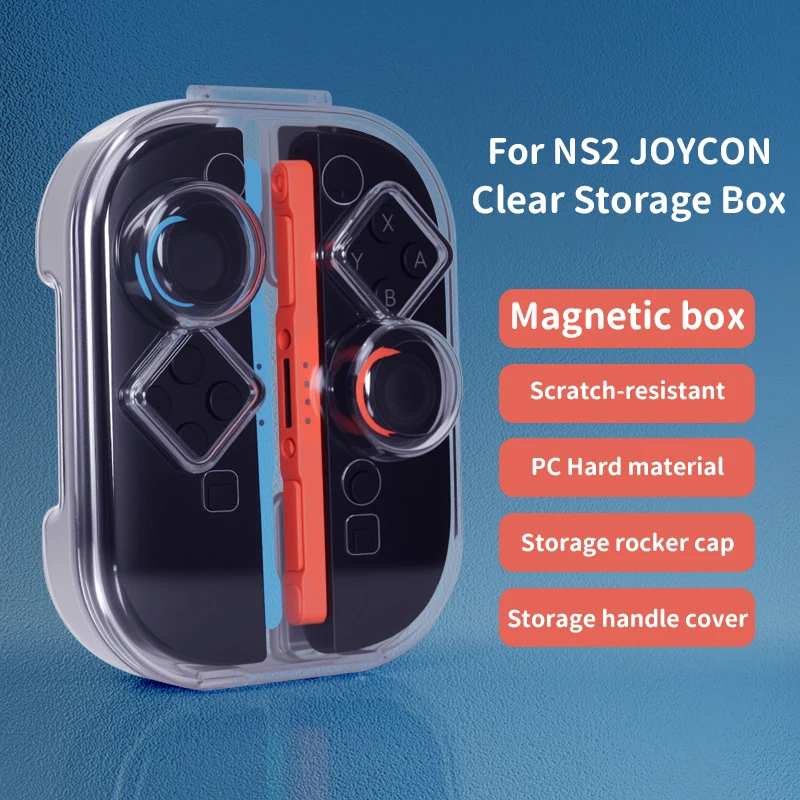 

Кейс для хранения Joy-Con для Nintendo Switch 2, защитный чехол для Joy-Con NS2, защитные колпачки для джойстиков, аксессуары для защиты.