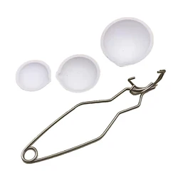 Jewelry Metal Melting Quartz Bowl Tong Stainless Steel Crucible Plier Clamp for Gold Silver Melting Jewelry Casting Tool