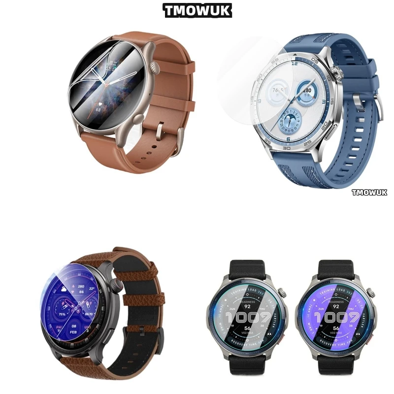 

For Amazfit GTR Cheetah Pro Active Edge Balance 2 Falcon - Tempered Glass Screen Protector, 9H Hardness, Anti - Scratch HD