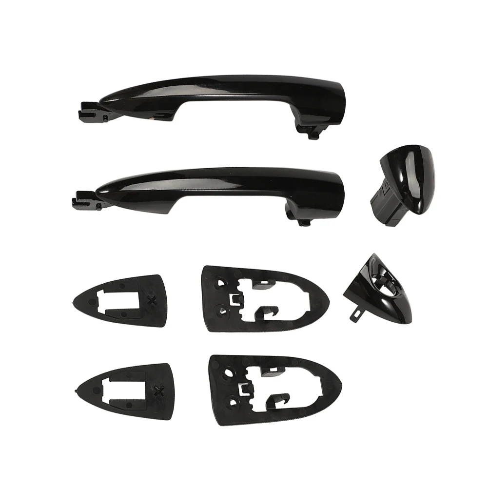 

Black Door Handles Front Door Handles Easy Installation Factory Specifications High Reliability As Picture Shows