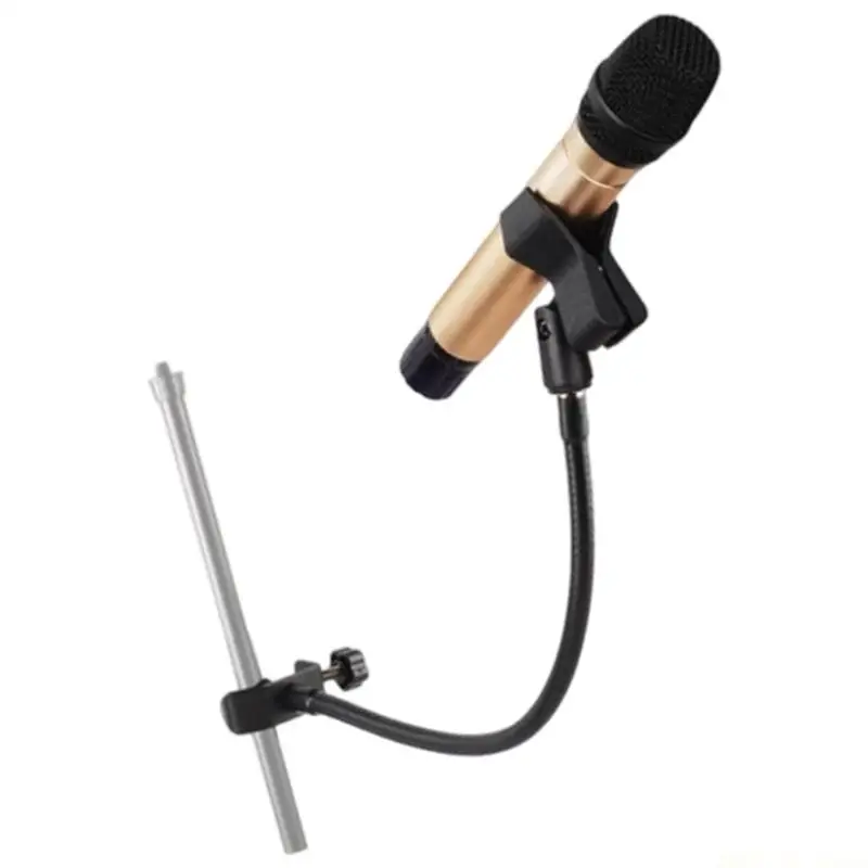 M5TD Full Rotating Microphone Stand Clamp Attachment for Live Streaming Broadcasting