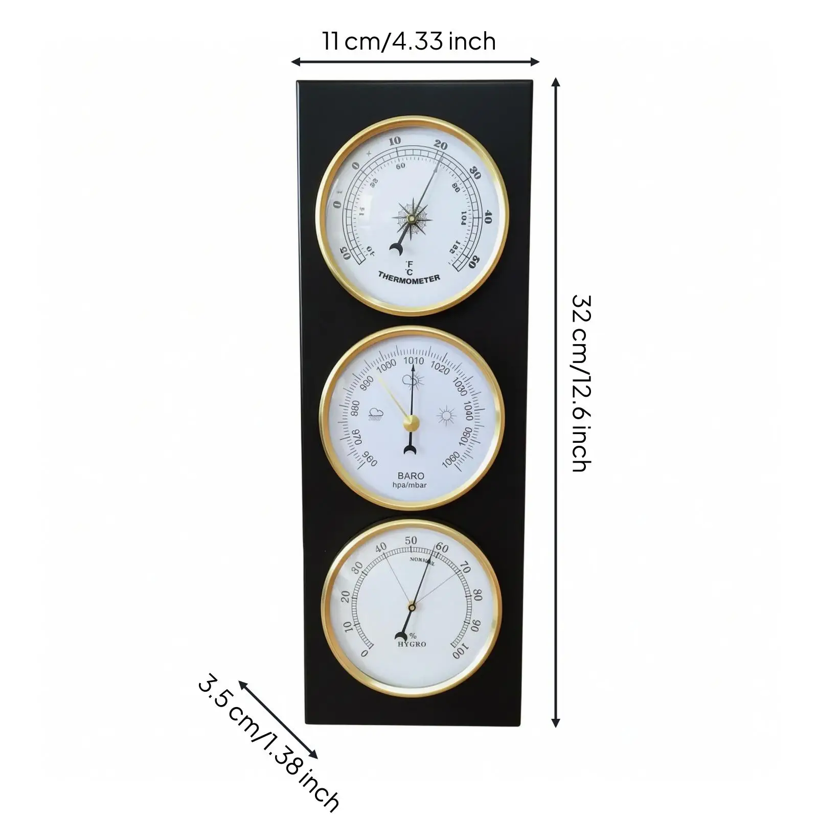 Classic Wall Barometer with Hygrometer and Thermometer for Accurate Indoor Weather Tracking Home Decor Classic Wall Barometer with Hygrometer and Thermometer for Accurate Indoor Weather Tracking Home Decor