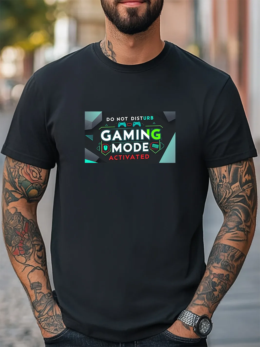 Повседневная футболка унисекс с активированным игровым режимом «Не беспокоить» для женщин и мужчин