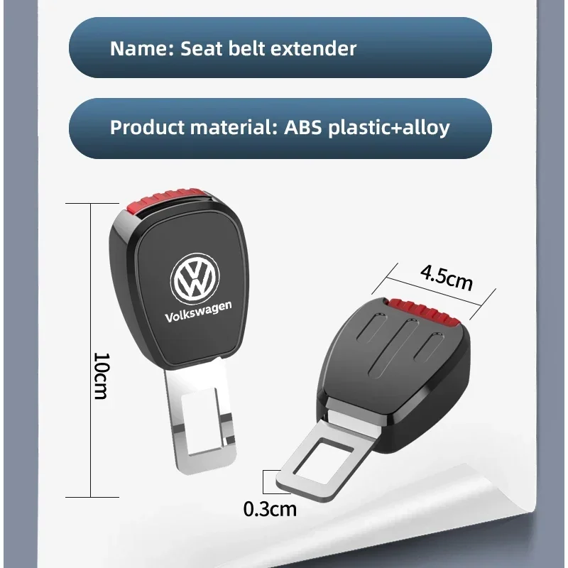 

Styling Mouldings 2026 Hot For VW VOLKSWAGEN Car Safety Seat Lock Buckle Seatbelt Extender Plug Converter For Volkswagen GTI R-L