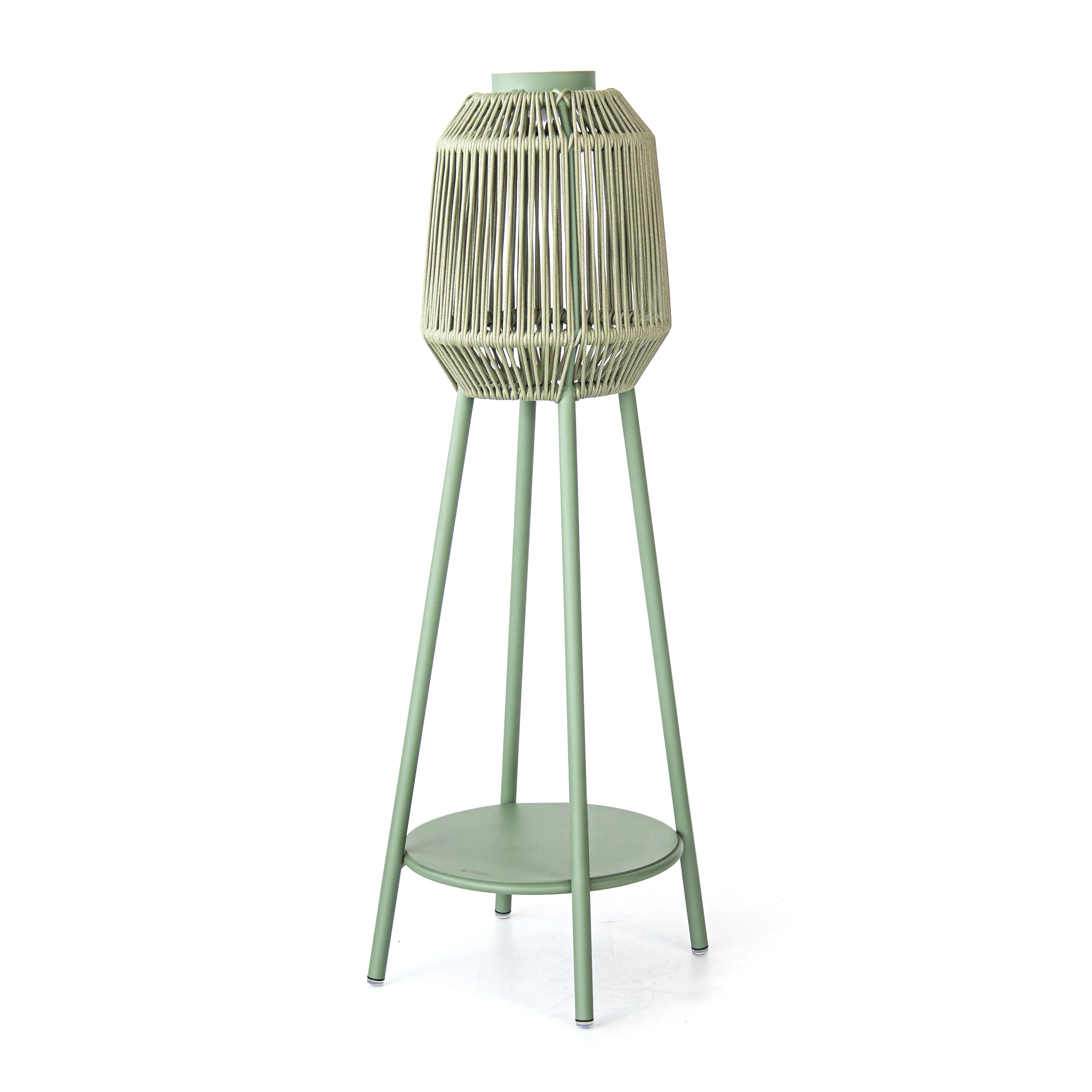 rx-Metal Tripod Lamp Creative Aluminum Floor Lamp Customized Service Nordic Lamp European with Rattan Lampshade Simple！