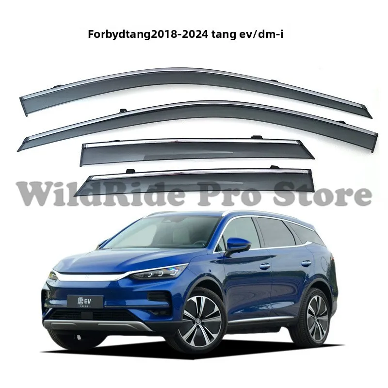 

1 комплект, специальный оконный козырек от дождя BYD Tang 2018-2024 для TANG EV DM-i, утолщенное литье под давлением